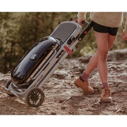 Портативний газовий гриль Weber Traveler Stealth Edition чорний