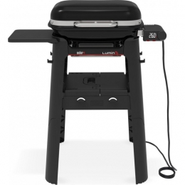 Електричний гриль Weber Lumin Smart Compact з підставкою, чорний 1500679