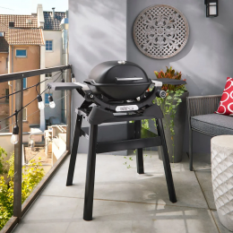 Портативний газовий гриль Weber Q 1200N з бічними столиками та компактною підставкою 1501085