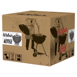 Вугільний гриль Weber 70th Anniversary Kettle 57 см сiрий металік