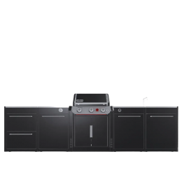 Вулична барбекю кухня (острів) для гриля Genesis EP-335w Weber BBQ Kitchen Gas 331 та модуль мийки Вулична барбекю кухня (острів) для гриля Genesis EP-335w Weber BBQ Kitchen Gas 331 та модуль мийки