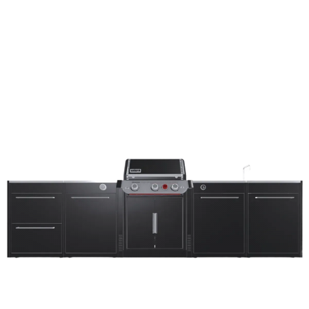 Вулична барбекю кухня (острів) для гриля Genesis EP-335w Weber BBQ Kitchen Gas 331 та модуль мийки