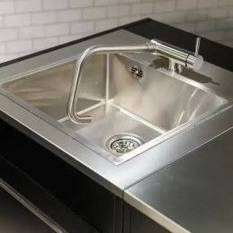 Вулична барбекю кухня (острів) для гриля Genesis EPX-335 Weber BBQ Kitchen Gas 331 + модуль мийки