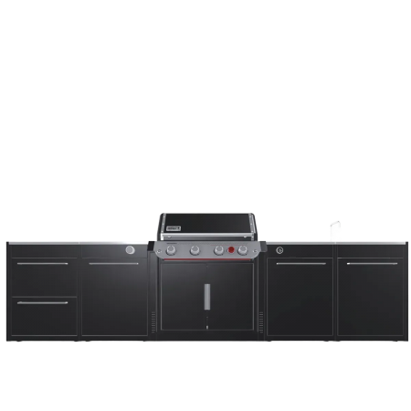 Вулична барбекю кухня (острів) для гриля Genesis EP-435w Weber BBQ Kitchen Gas 331 + модуль мийки
