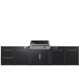 Уличная барбекю-кухня (остров) для гриля Weber Genesis EPX-435 BBQ Kitchen Gas 331 и модулем мойки