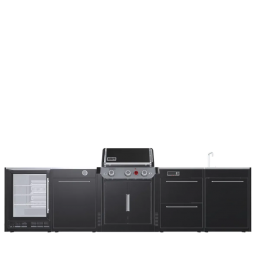 Вулична барбекю кухня (острів) для гриля Genesis EPX-335 Weber BBQ Kitchen Gas 231 + модуль мийки та холодильник Вулична барбекю кухня (острів) для гриля Genesis EPX-335 Weber BBQ Kitchen Gas 231 + модуль мийки та холодильник