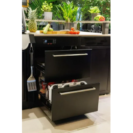 Вулична барбекю кухня (острів) для гриля Genesis EPX-435 Weber BBQ Kitchen Gas 231 + модуль мийки та холодильник